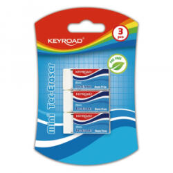 Keyroad Radír, PVC mentes 3 db/bliszter Tec Eraser (KR971023)