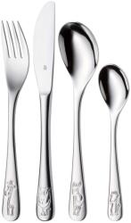 WMF Set tacamuri pentru copii WMF Safari 4 piese, tacamuri din otel inoxidabil pentru copii, tacamuri pentru copii de la 3 ani, Cromargan lustruit, se poate spala in masina de spalat vase, Safari pentru c Tacam