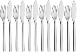 WMF Set tacamuri de peste WMF Nuova 12 bucati, set de peste pentru 6 persoane, furculita de peste, cutit de peste, otel inoxidabil cromargan lustruit, sigur pentru masina de spalat vase (1291506046) Tacam