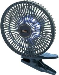 COMPASS Silent ventilátor 210mm AKU újratölthető 2000 mAh klipsz világítással