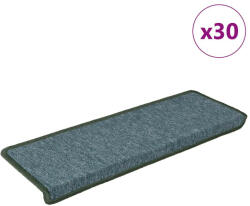 vidaXL 30 db zöld lépcsőszőnyeg 65 x 21 x 4 cm (VD3365773)