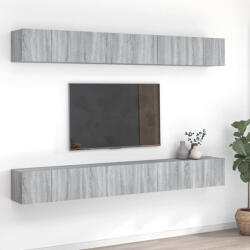 vidaXL 8 db szürke sonoma színű szerelt fa TV-szekrény 60 x 30 x 30 cm (VD3120309)