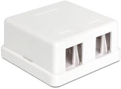 Delock Keystone Surface Mounted Box 2 Port (86207)