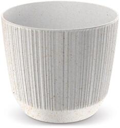 Prosperplast Ryfo Eco Wood cserép 13 cm fehér