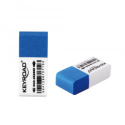 Keyroad Radír, 2 db/bliszter, Duo, fehér-kék (KR971644)