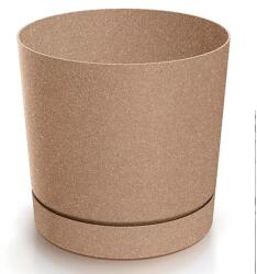 Prosperplast Tubo Eco Wood cserép 18 cm bézs