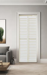  Bi-Folding Gardrób Ajtó - 83x203 cm, Fehér