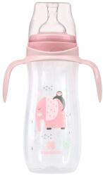 KikkaBoo Бебешко шише Kikkaboo - Jingle Jungle, PP, 400 ml, Pink (31302020134)