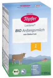 TOPFER Lapte praf Bio 1 Lactana, + 0 luni, 600 g, Topfer