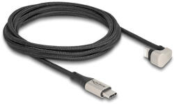 Delock Adat- és töltőkábel USB Type-C - Lightning iPhone és iPad 180 -ban hajlított 2 m Mfi