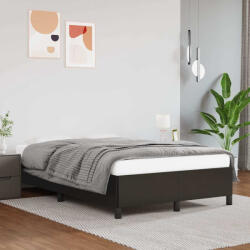 vidaXL ágykeret matrac nélkül fekete 120x190 cm műbőr (VD379522)