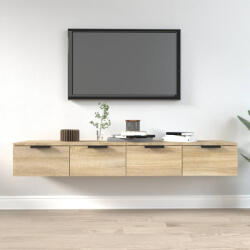 vidaXL 2 db sonoma tölgyszínű szerelt fa fali szekrény 68x30x20 cm (VD3115894)
