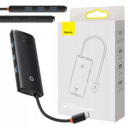 Baseus 5in1 Hub Adapter Usb-c Dokkoló Állomás 3xUSB 3.0 Hdmi 4K Pd 100W (WKQX040001)