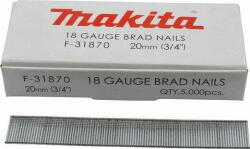 Makita F-31870 - Set cuie, cap inecat, inclinare 90 grade, 20 mm, AF505, AF506, 5000 bucati (F-31870) - pcone