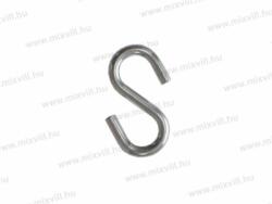Koelner S kampó horganyzott acél átmérő: 8mm hossz: 65mm (SKAMP-08) 50db/doboz 51902 (51902)