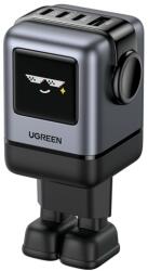 UGREEN Nexode RG (Robot GaN) 100W USB/3xUSB-C fekete hálózati töltő 45515B (45515B)