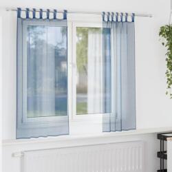 vidaXL 2 db királykék voile függönyök rúd zsebekkel (4102212)