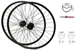 Malvestiti Velogo Malvestiti Passion X Light CC 26-os MTB kerékszett, gyorszáras, tárcsafékes (6 csavaros), fekete