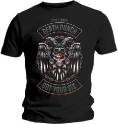 Five Finger Death Punch Biker Badge Black L Ing (FFDPTS21MB03)
