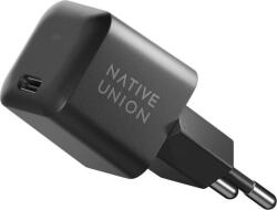 Native Union USB-C GaN PD Hálózati Gyorstöltő Adapter 30W - Fekete (FAST-PD30-2-BLK-EU) (FAST-PD30-2-BLK-EU)