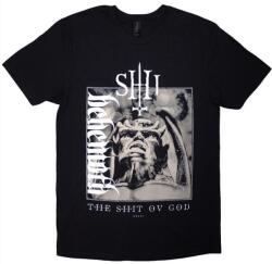 Behemoth The Shit Ov God Vertical Logo Cover Black L Ing (BEHETS07MB03)