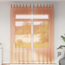 vidaXL 2 db terrakotta voile függönyök rúd zsebekkel (4102235)