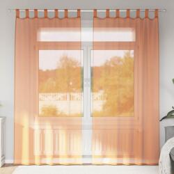 vidaXL 2 db terrakotta voile függönyök rúd zsebekkel (4102234)