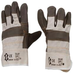 Vetro Design Manusi de Protectie din Piele de Bovina cu Manseta Textila, Antialunecare, Maro (VTR-0329)