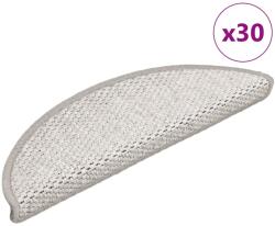 vidaXL 30 db platina lépcsőszőnyegek öntapadós szizál kinézetű (3365858)