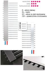 Instal Projekt Jazz grzejnik dekoracyjny stal nierdzewna JAZ-60/180EY (JAZ60180EY)