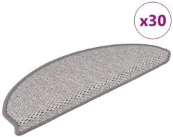 vidaXL 30 db platina lépcsőszőnyegek öntapadós szizál kinézetű (3365870)
