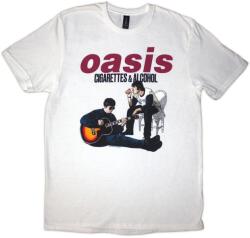 Oasis Ing Cigarettes & Alcohol Illustration Unisex White 2XL (OASTS39MW05)