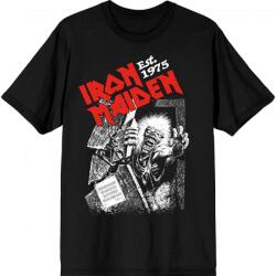 Iron Maiden Ing Est. 1975 No Prayer Grave Red Logo Unisex Black 2XL (IMTEE206MB05)