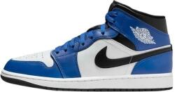 Jordan Pantofi barbati, Air Jordan 1 Mid, DQ8426-402-Albastru, sport, piele naturala, cu talpa joasa, albastru (Marime: 45)