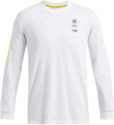 Under Armour Férfi Under Armour Curry HW Verbiage LS Tee-WHT póló M fehér