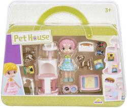 Sunman Set de joaca cu papusa si accesorii, Sunman, Pet House Figurina