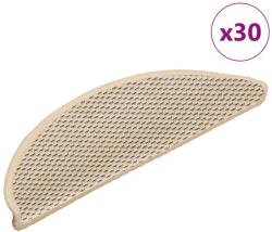 vidaXL 30 db lépcsőszőnyegek öntapadós szizál kinézetű 56x17x3 cm (3365869)