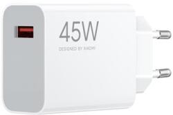 Xiaomi MDY-17-EF hálózati töltőfej, töltőadapter, gyors USB-A, 45W, fehér (gyári)