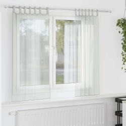vidaXL 2 db világosszürke voile függönyök rúd zsebekkel (4102207)