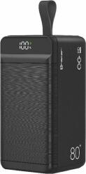 Tracer Vouge 8, 80, 000 mAh 7 portos Quick Charge 3.0 fekete hordozható power bank (TRABAT47519) (TRABAT47519)