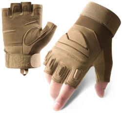 DRAGOWA Tactical Yankee rövid taktikai kesztyű, khaki színű