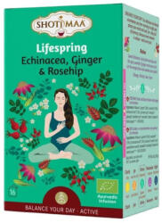 Shoti Maa bio lifespring echinacea, gyömbér és csipkebogyó tea (16x2g) 16db