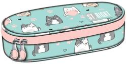 UNIPAP St. Right Charming Cats ovális tolltartó PC01 23x9, 5x6cm (685071) - jatekshop