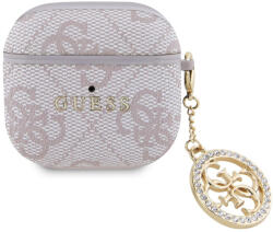 Guess 4G Script PC/PU Charm Apple AirPods 4 tok, rózsaszín (GUA4P4E4CDP) - phoner