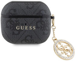 Guess 4G Script PC/PU Charm Apple AirPods 3 tok, fekete (GUA3P4E4CDK) - phoner