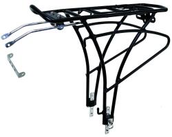 Nexelo Kerékpár csomagtartó Nexelo L333003 fekete, 26-28″, erős rugós klipsz, PVC bevonat - sportfit