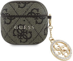 Guess 4G Script PC/PU Charm Apple AirPods 4 tok, barna (GUA4P4E4CDW) - phoner