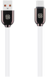Obal: me Sleek USB-A-USB-C kábel, 18W, 1m, fehér-fekete (OMAC18SWH)