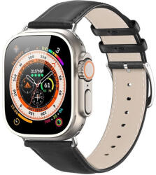 Dux Ducis YS Apple Watch 38/40/41mm bőr szíj, fekete - phoner