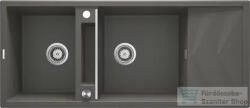 Deante MAGNETIC gránit mosogató, 2 medencés, csepegtetővel 1160x500 mm, antracit metál ZRM_T213 (ZRM_T213)